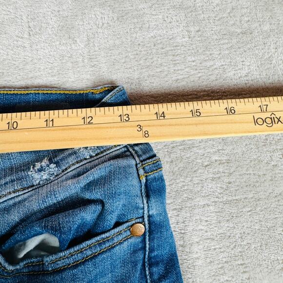 Judy Blue Los Angeles Jeans Women 5/27 Blue‎ Denim Adeline Mid Rise Distressed - Picture 10 of 12